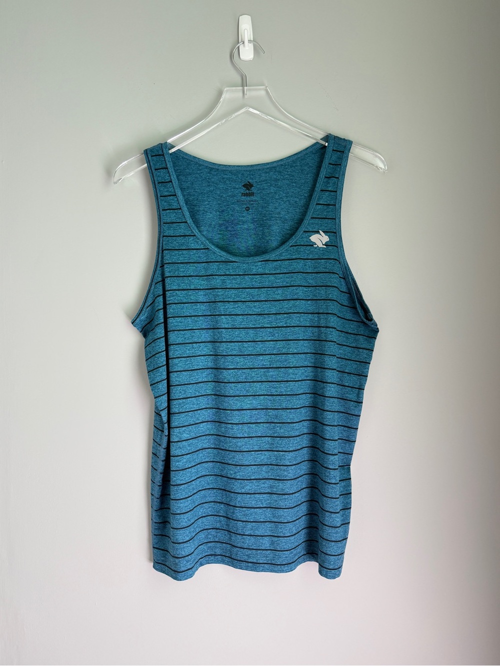 Men's Rabbit Striped Tank Top Running Blue Black RM239 Lightweight Medium